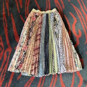 Anthropologie Geisha Deign Multicolor Pleated Women's Skirt